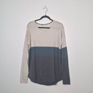 Smartwool Sweater Sz XL Colorblock Lightweight Relaxed Fit Minimalist Preppy